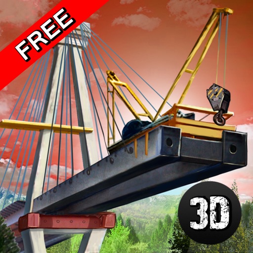Bridge Builder - Crane Driving Simulator 3D icon