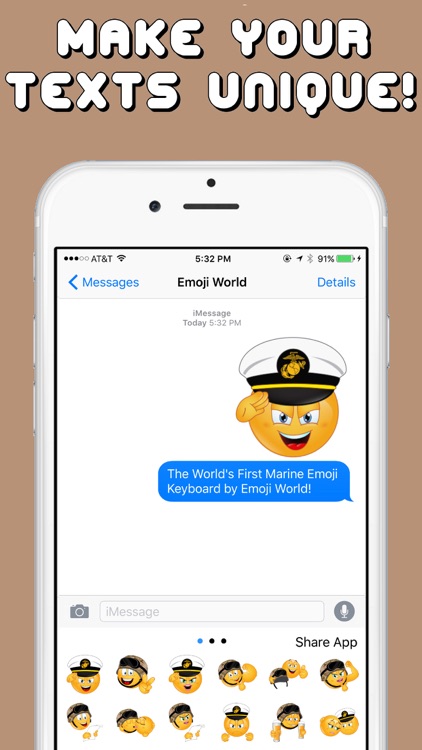Marine Emojis Keyboard Memorial Day Edition by Emoji World screenshot-3