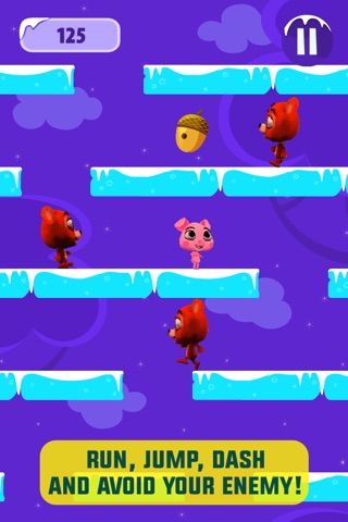 Piggy Run & Jump - Tilt to Escape from the Grumpy Bear - Crazy Chase on Ice screenshot 3