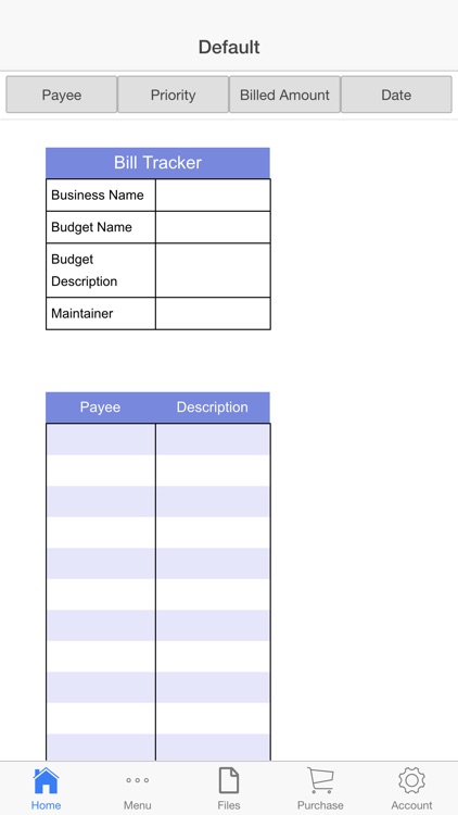 Expenses Register