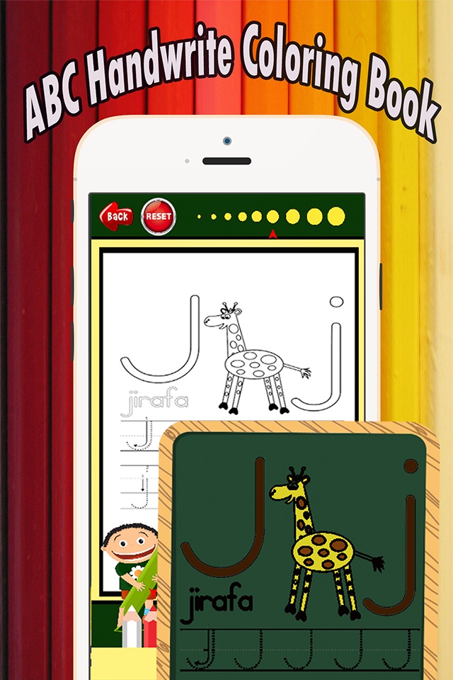 Coloring Book: ABC Spanish page game for kids screenshot 3