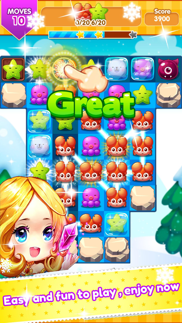 Sea Paradise ManiaMatch 3 - A fun and addictive puzzle game for free