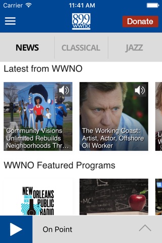 WWNO Public Radio App screenshot 2