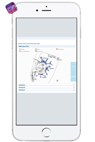 EWR AIRPORT - Realtime Flight Info - NEWARK LIBERTY INTERNATIONAL AIRPORT screenshot 4