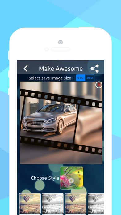 بيب كاميرا - تعديل الصور وتركيب الاطارات على الصور باحترافية PIP iPhone screenshot 5 - Photo & Video app