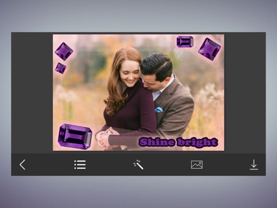 Glitter Photo Frames - Instant Frame Maker & Photo Editor iPad screenshot