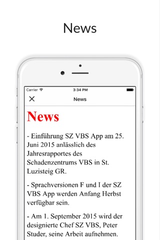 Schadenzentrum VBS screenshot 2