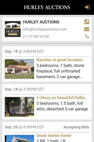 Hurley Auctions screenshot 2