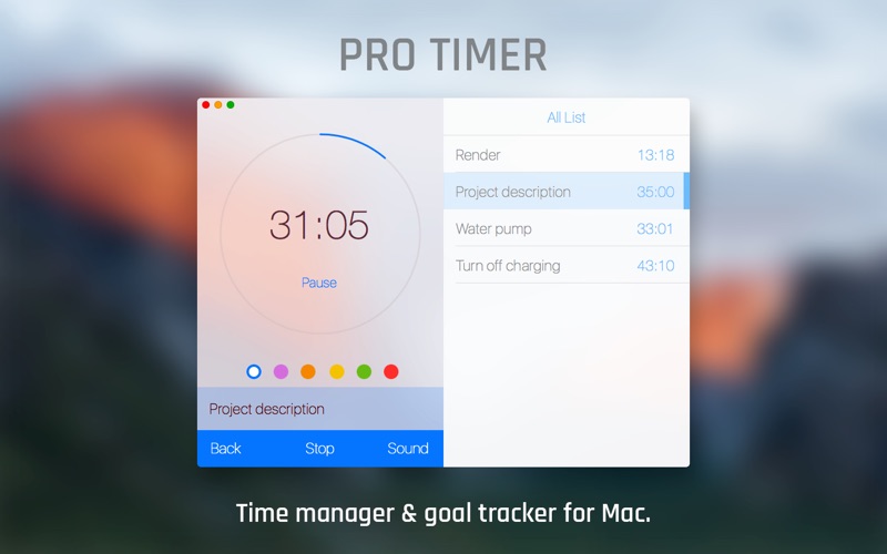 Screenshot #1 pour Pro Timer - Time Manager