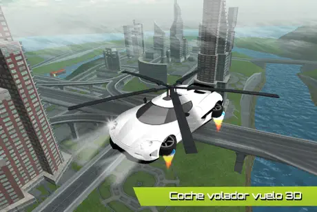 Vuelo del helicóptero del coche futurista Rescate simulador de v