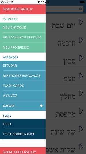 Portuguese-Hebrew AccelaStudy®