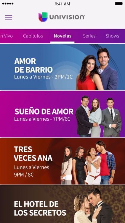 Univision - Entretenimiento, Novelas y Horóscopo screenshot-3