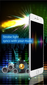 Night club strobe light-synced with your music screenshot