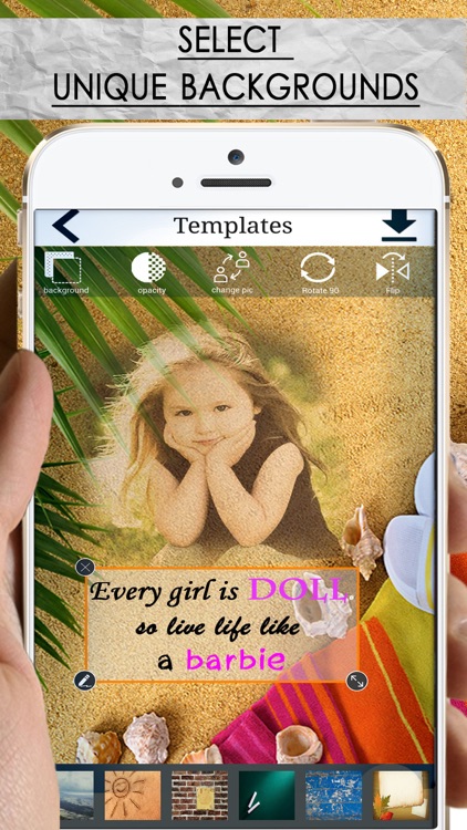 Typography - Text over image with creative font for quotes