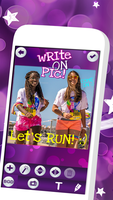 Write on Pics Free Photo Studio Editor – Add Text and Caption.s over your Favorite Picture.s iPhone screenshot
