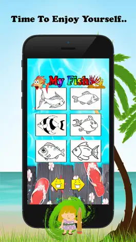 Game screenshot Fish Coloring Book For Kids: Drawing & Coloring page games free for learning skill apk