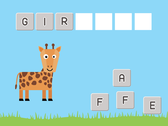 My First Words Animal - Easy English Spelling App for Kids HD iPad screenshot