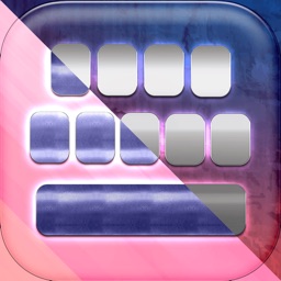 Aimer mon clavier! Thèmes colorés pour les filles avec mignon symboles et polices textos