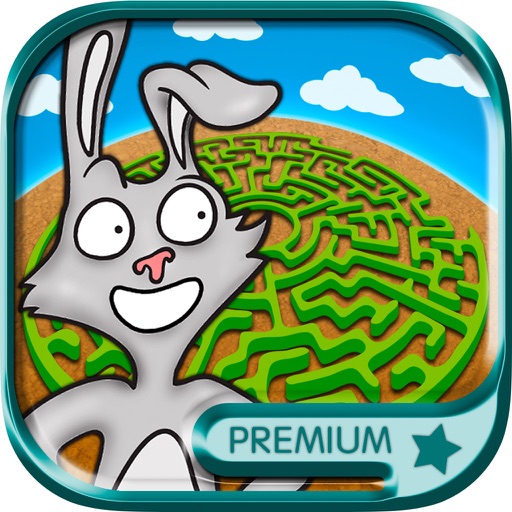 Animal maze game for kids - Solve the maze do the puzzle and paint the funny animals in the game Premium Icon