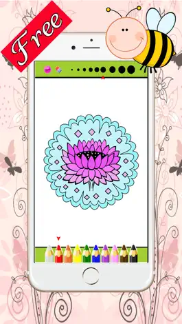 Game screenshot Florist and Mandalas Coloring Book For Adult : Best Colors Therapy Stress Relieving  Free hack