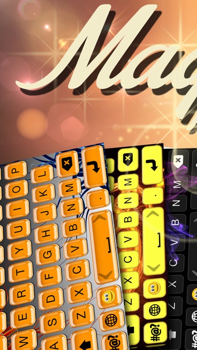 Screenshot #1 pour Thèmes Clavier Magiques - Claviers De Couleurs Personnalisées Issus Et Les Polices