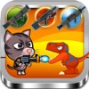 猫が冒険シュートT -REX恐竜をレンジャーズ - Cat Rangers Adventure Shoot T-rex dinosaur