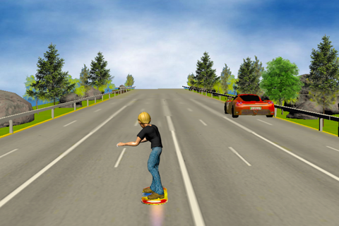 Hoverboard Racer 3D screenshot 2