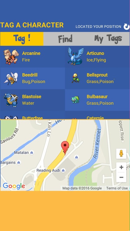 Map Location for Pokemon Go