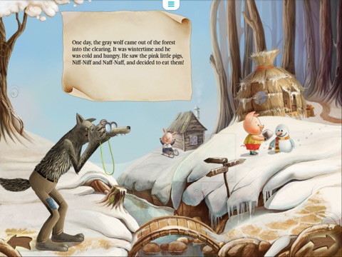 Three Little Pigs Today. Animated book for toddlers. screenshot 3