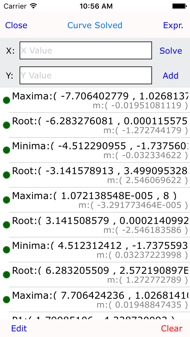 Curve Plot Graph Calc Lite