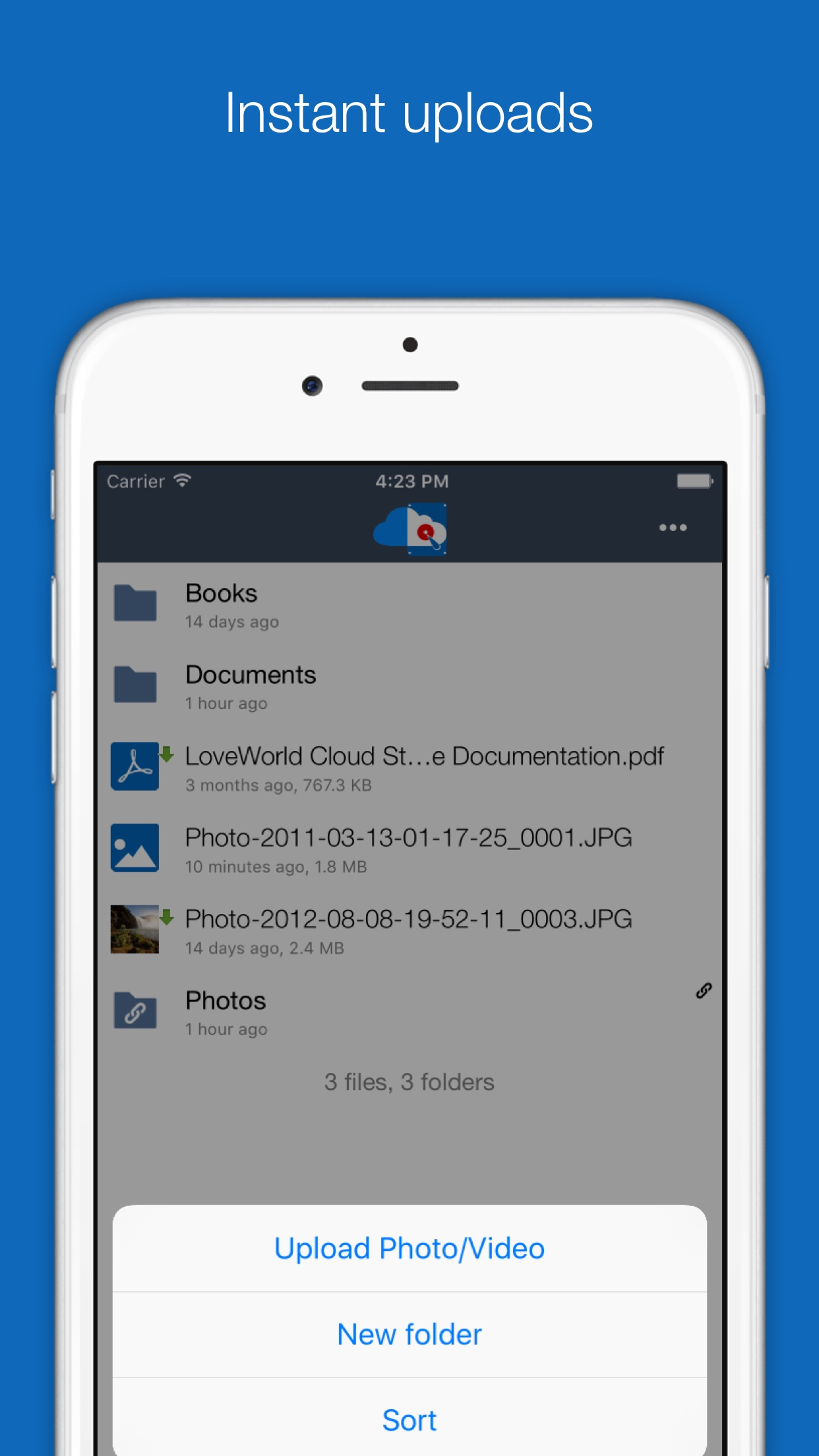 LoveWorld Cloud Storage