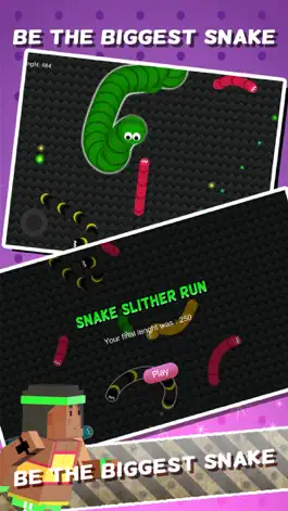 Game screenshot Snake Running Games - Hungry Battle Worm Eat Color Dot Skins hack