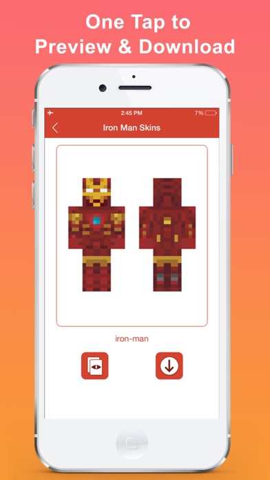 Iron Skins for Minecraft - ironman edition Freeのおすすめ画像2