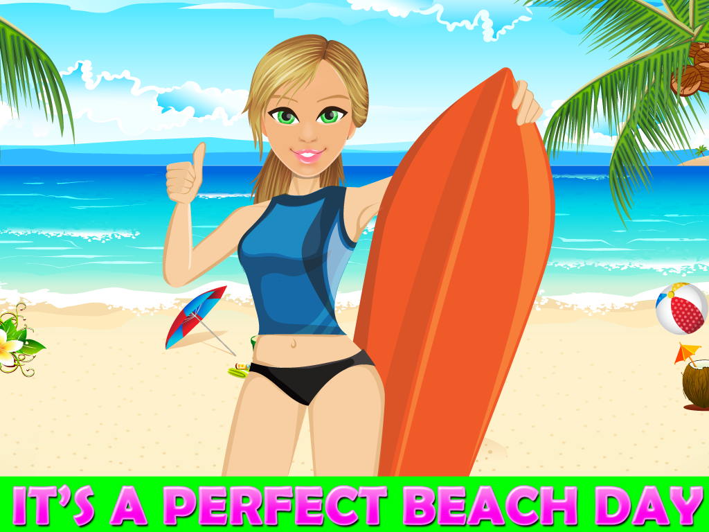 Beach Dress Up- free Princess hot fashion star and salon game for girls & boys screenshot 8