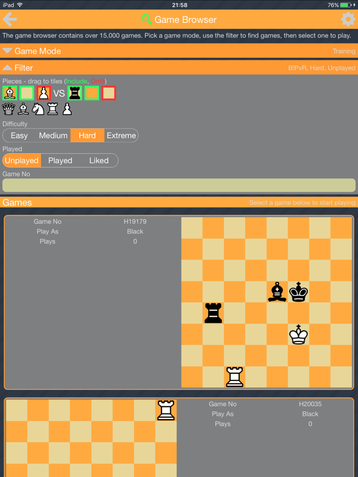 Swift Chess Endgame Puzzles