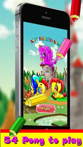 Game screenshot pony games for girls - my coloring book for toddler and little kids who love unicorn mod apk