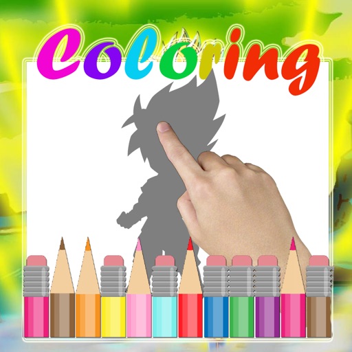 Kids Painting Game Coloring Super Saiyan Edition iOS App