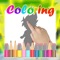Kids Painting Game Coloring Super Saiyan Edition
