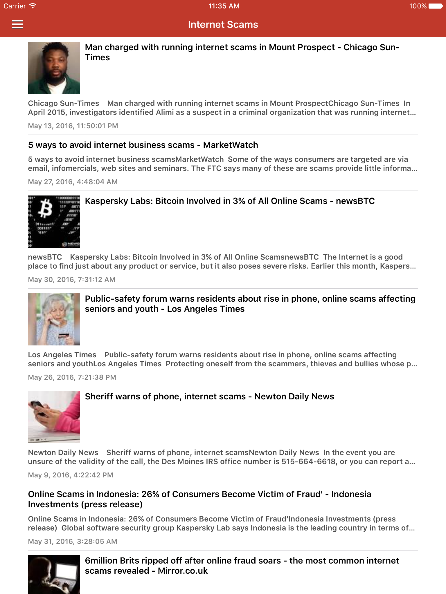 Scam Alert News & Notifications screenshot 8