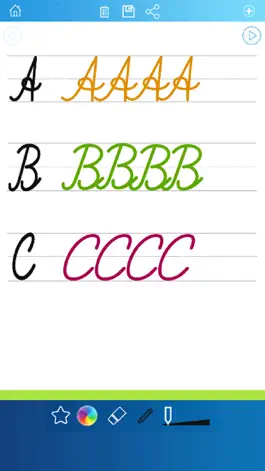 Game screenshot почерк рабочие листы 123 ABC обучающие игры для детей: научиться писать буквы алфавита в сценарии и прописью apk
