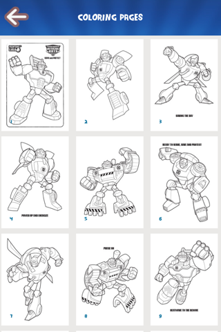 Painting Lulu Transformers Rescue Bots Coloring App screenshot 2