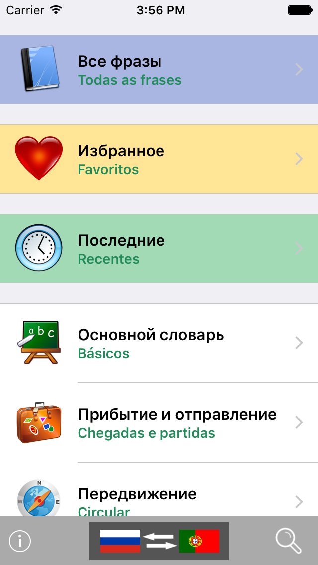 Russian - Portuguese Talking Phrasebook Translator Dictionary - Multiphrasebook