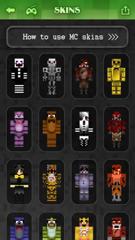 Game screenshot Best FNAF Skins Collection - FREE Skin Creator for MineCraft Pocket Edition apk