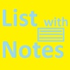 List with Notes