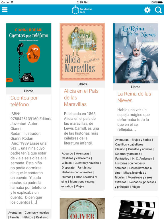 Screenshot #4 pour Fundación Leer: recomendación de libros, actividades para niños sobre literatura infantil y juvenil