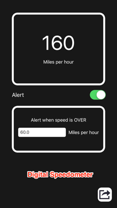 GPS Speedometer With Speed Limit Alarm screenshot 1