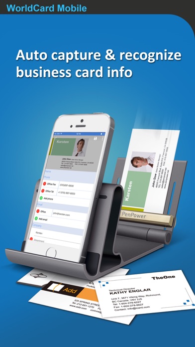 WorldCard Mobile - business card reader & business card scanner Screenshot 1