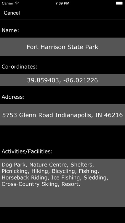 Indiana State Parks & Recreation Areas