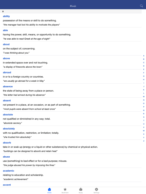 Screenshot #4 pour Mastering Oxford 3000 word list - quiz, flashcard and match game