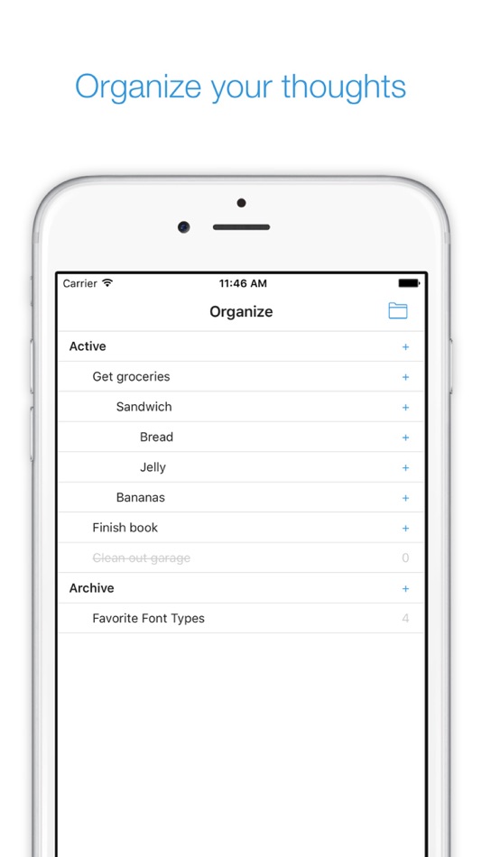 Organize - Thought Tracker - 2.0.4 - (iOS)